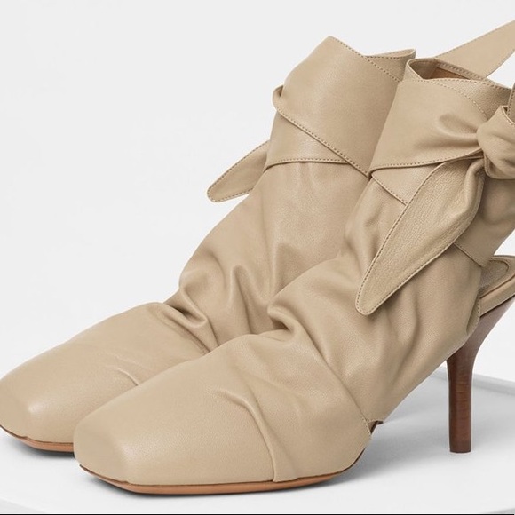Celine (old) wrapped backless ankle boot beige - Picture 3 of 10